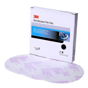 thumbnail image 2 of 3M 1262) (3M ID Number 60455038541) 3M(TM) Red Abrasive Hookit(TM) Disc, 01262, 6 In, 40D, 25 Discs Per Box, 6 Boxes Per Case [You Are Purchasing The Min Order Quantity Which Is 2 of 14