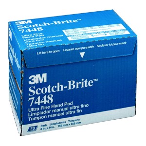 3M 07448, Gray Scotch-Brite Ultra-Fine Scuff Pad