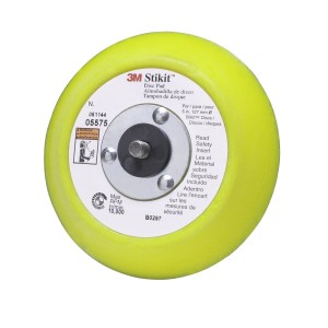 3M 5" StikIt PSA Half Circle Sander Disc Hand Pad Holder – 06624, Made In USA