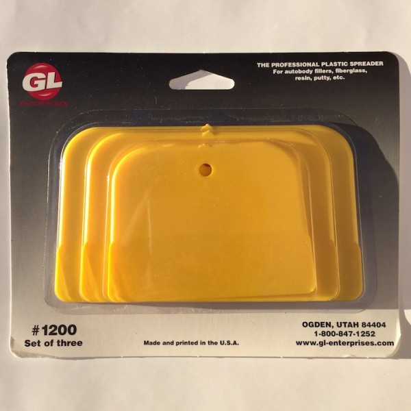 GL Enterprises COSTER 1200 Yellow Plastic Spreaders 3 pack