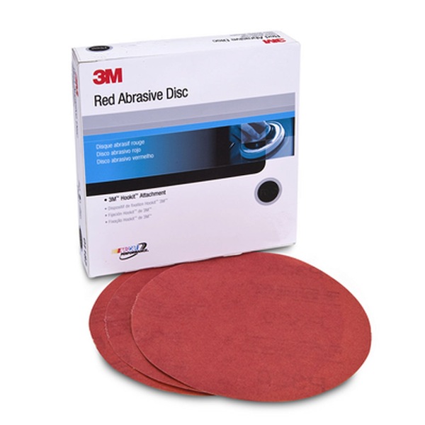 Details about   3M Hookit Red Dustless Abrasive Sanding Discs 7 Hole 150mm P180 Hook & Loop Box1 