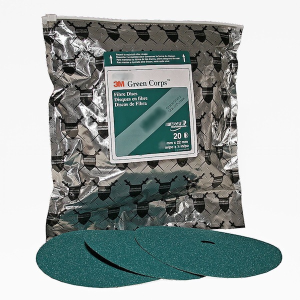 3M 01922 - Green Corps Fibre Disc, 36 grade - 7 inch (20 Pack) - FREE SHIPPING
