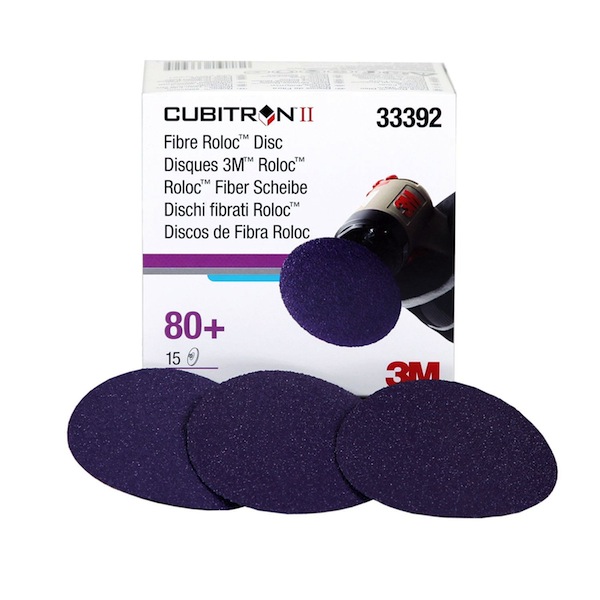3M 33392 - Cubitron II Fibre Roloc Disc, 3 inch - 80+ grit (15 Pack