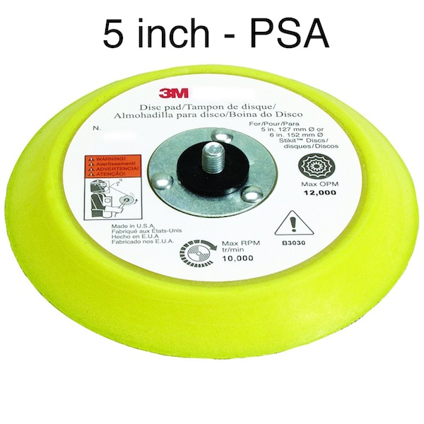 5 Inch Disc Backing Pads - PSA Adhesive Attachment