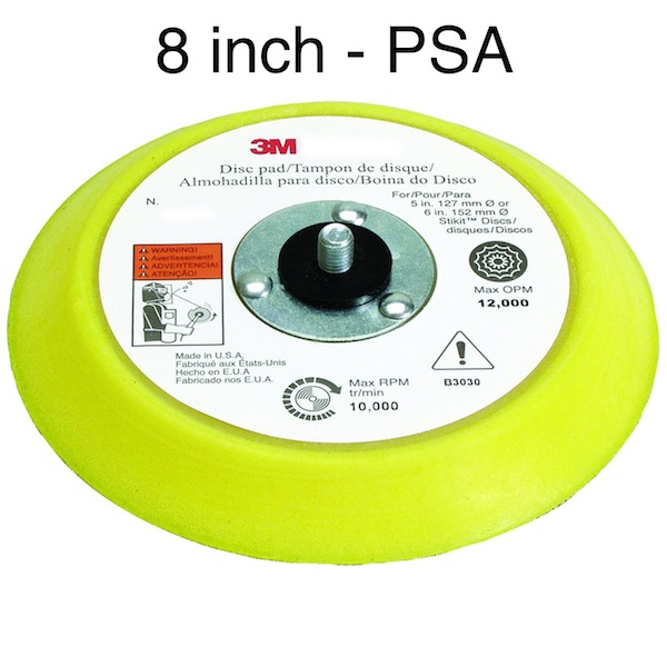 8 Inch Disc Backing Pads - PSA Adhesive Attachment
