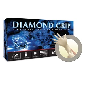 MICROFLEX Diamond Grip Latex Gloves (Powder-Free)