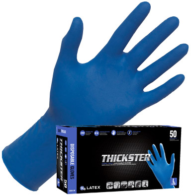 SAS Thickster Latex Disposable Gloves (Powdered)