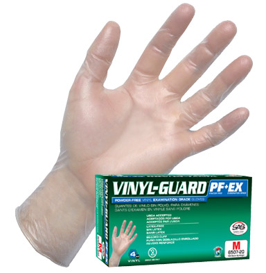 SAS Safety Vinyl-Guard Vinyl Disposable Gloves (Powdered)
