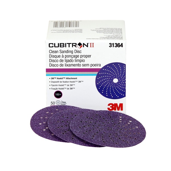 3M 31364 - Cubitron II Clean Sanding Hookit (Hook & Loop) Abrasive Disc, 3  inch - 180+ grit (50 Pack) - FREE SHIPPING!