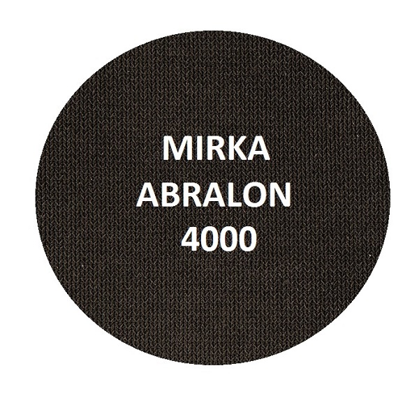 MIRKA 8A-241-4000 - 4000 Grit Abralon Foam Abrasive Disc, 6 inch - Hook & Loop (Box of 20)
