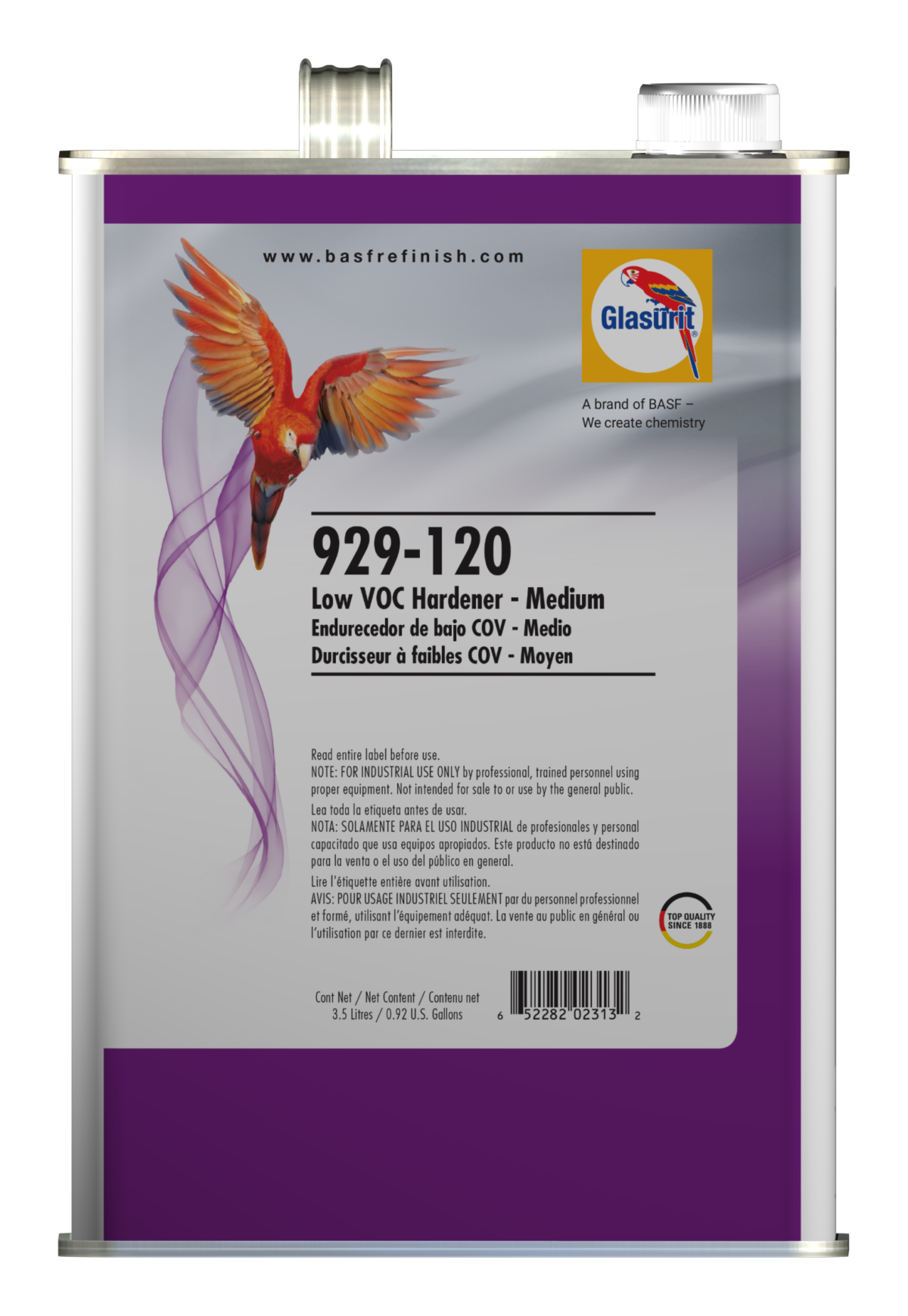Glasurit 929-120 (Gallon)  Low VOC Hardener Medium - CALL FOR PRICE!