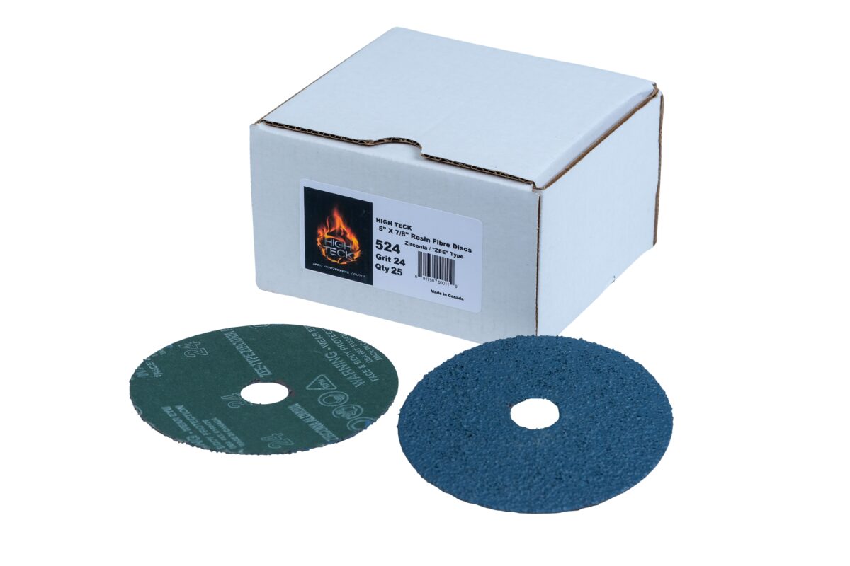 High Teck 524 Grinding Disc, 5 in Dia, 24 Grit, Zirconia - FREE SHIPPING!
