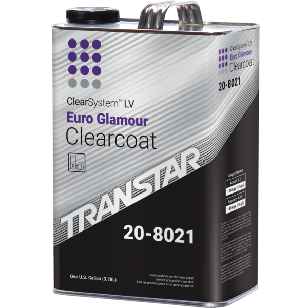 Transtar 20-8021 HS Glamour 2:1 Urethane Clear Coat GALLON Kit + 2 Activators