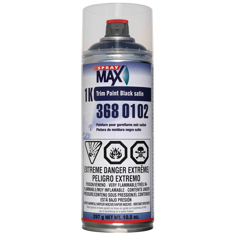 SprayMax 3680102 1K Trim Paint, 10.5 oz Aerosol Can