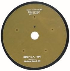 Eezer 8828 Orbital Pad 8 in Dia Epoxy Fiberglas PSA Attachment 5 Number of Holes