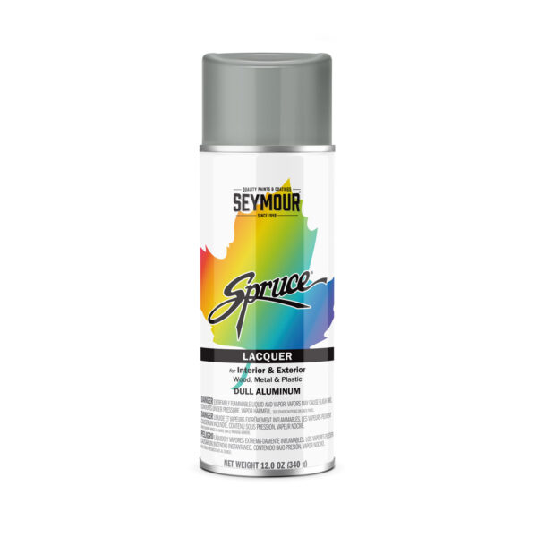 Seymour 98-32 Spruce Metallic Enamel Spray Paint Dull Aluminum