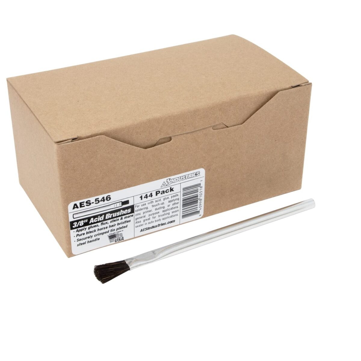 AES Industries 546 Acid Brush 6 in 3/8 in Brush