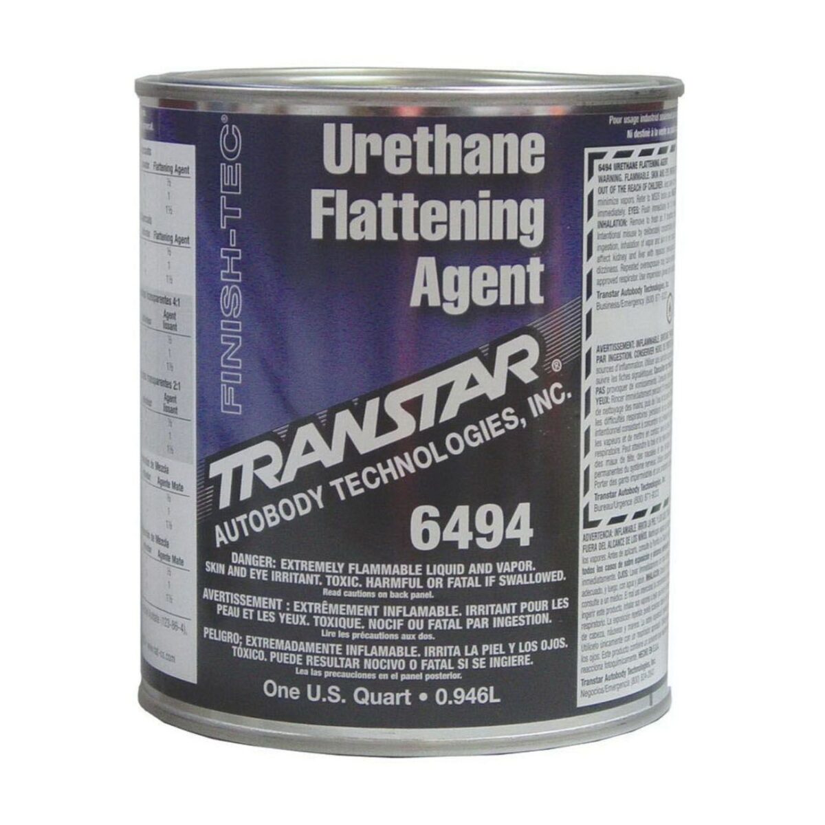 TRANSTAR 6494 Urethane Flattening Agent, 1 qt Can, Off White, Paste - FREE SHIPPING