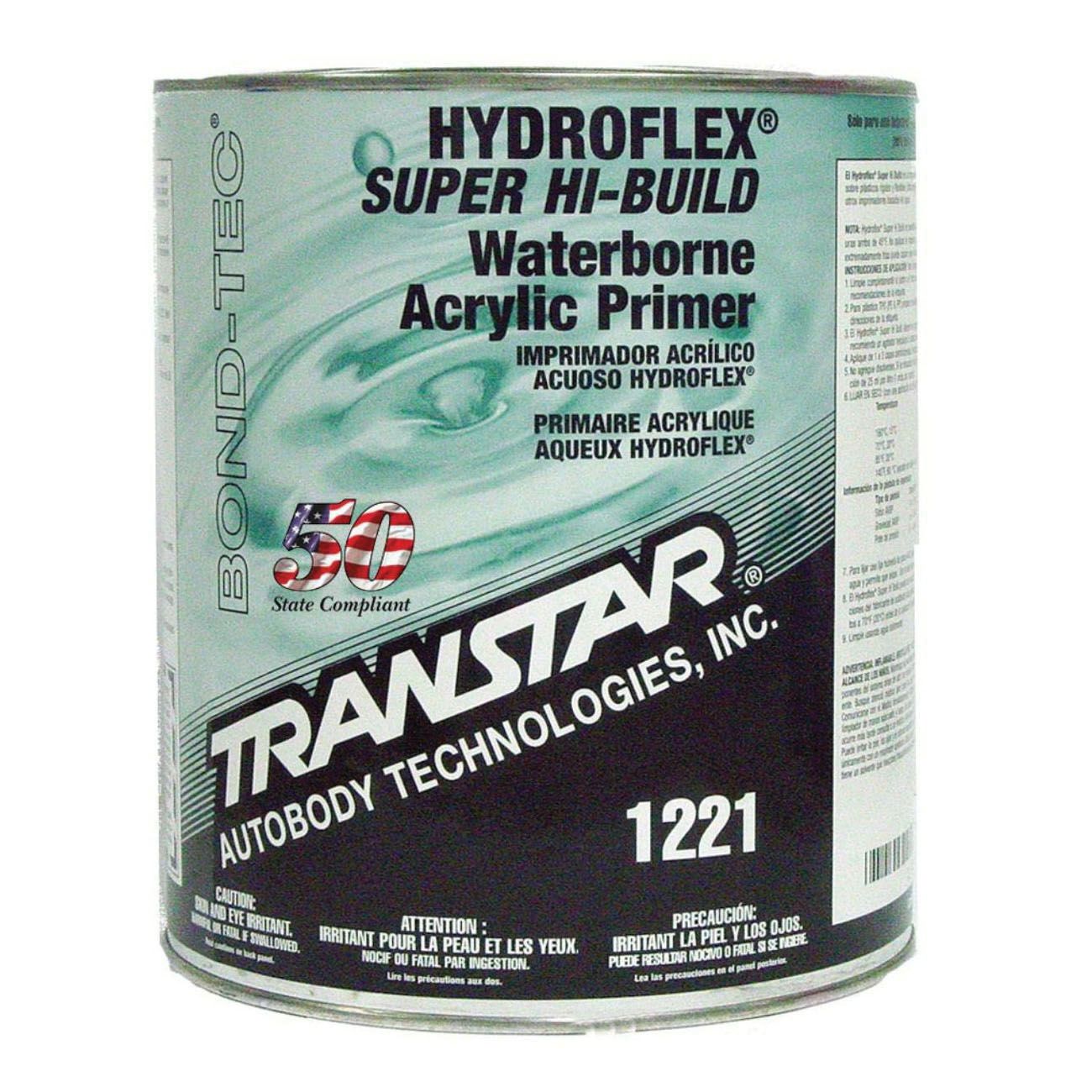 TRANSTAR Hydroflex 1221 Super High Build Waterborne Flexible Primer1 gal Satin Black