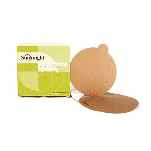 SUNMIGHT 02416 6" Velcro 400 Grit No Hole (50/Bx) - FREE SHIPPING!